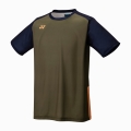 Yonex Sport-Tshirt Practice Colourblock 16745 (100% Polyester) 2025 olivebraun Jungen